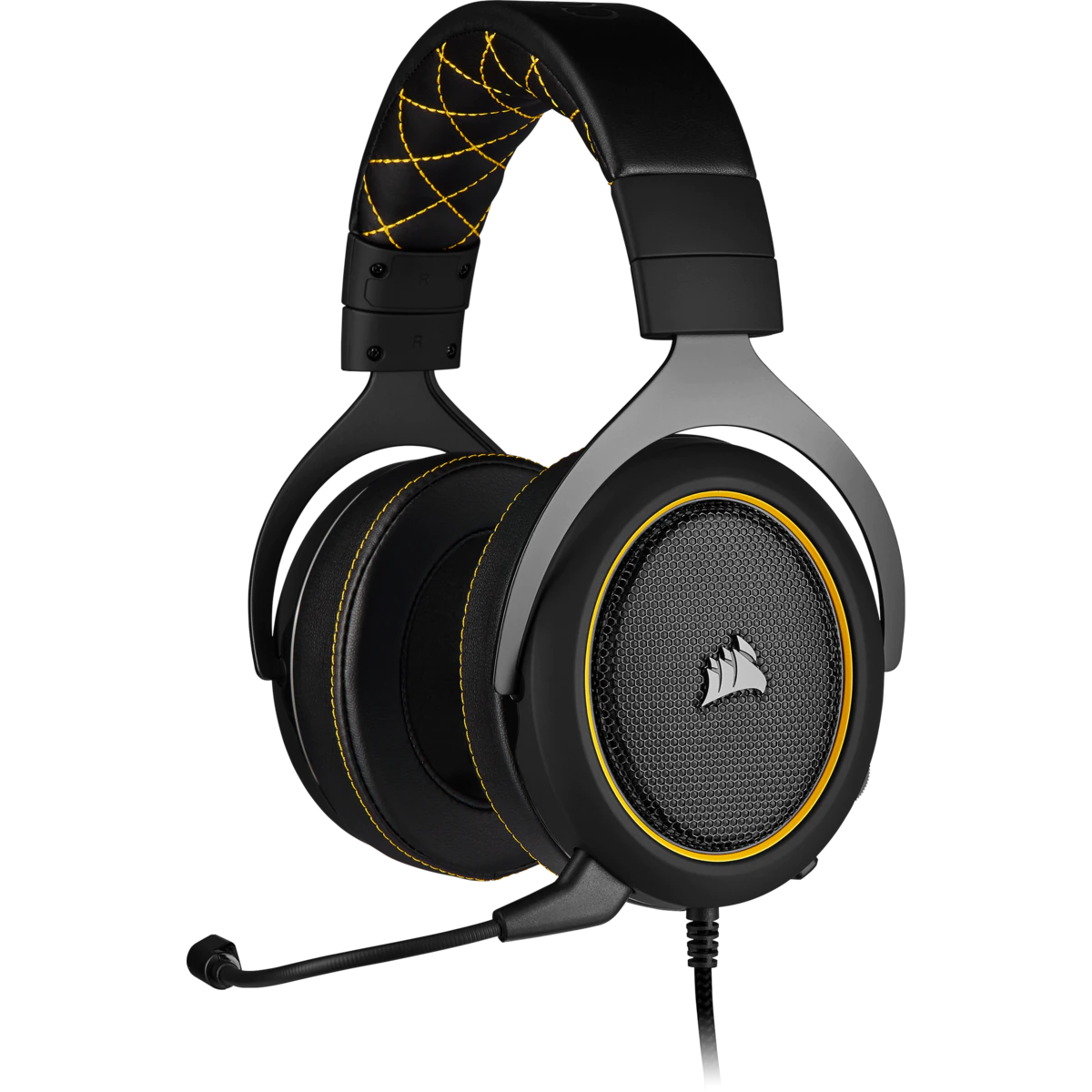 Corsair HS60 PRO Surround Gaming Headset - Yellow 3.5 mm Analog Console Ready